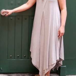 Long asymmetrical dress